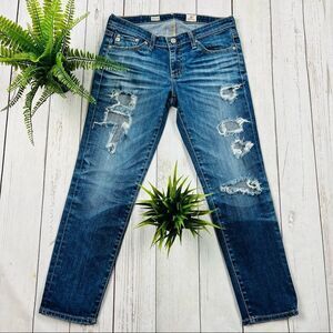 🇺🇸AG 15yr Wash Stilt Cigarette Crop Jeans Size 27